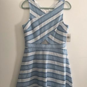 NWT Blue CeCe dress with fun cutout